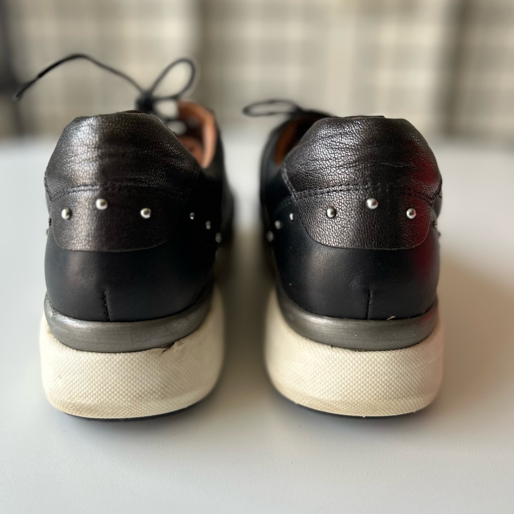 PIKOLINOS - SELLA Black and White Sneakers with Leather Upper - Picture 4 of 7